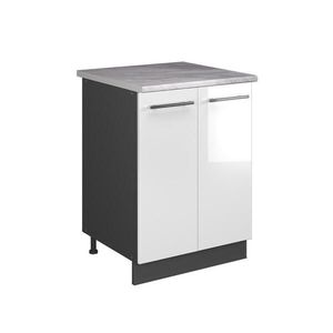 Vicco SKŘÍŇKA POD DŘEZ Fame-Line, Bílá vysoký lesk/Antracit, 60 cm obraz