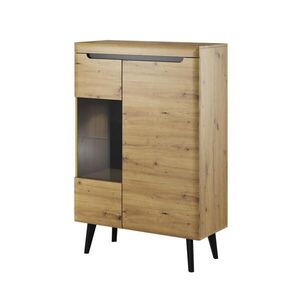 MASSENO VITRÍNA NORDICO 90/134/40 cm Dub Artisan obraz