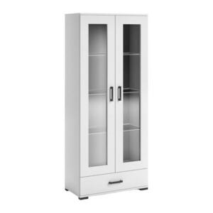 MASSENO VITRÍNA ALBANO 80/186/40 cm Bílá obraz