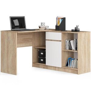 RAUMHIRSCH FURNITURE PSACÍ STŮL dub Sonoma, bílá 79/120/126 obraz