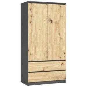 RAUMHIRSCH FURNITURE ŠATNÍK grafitově šedý, dub Artisan 180/90/51 obraz