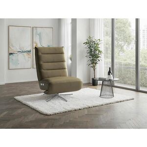 Sit & More RELAXAČNÍ KŘESLO, kůže, olivově zelená obraz