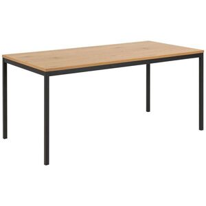 P & B JÍDELNÍ STŮL, černá, barvy dubu, 160/80/74 cm obraz