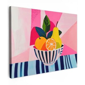 MuchoWow OBRAZ NA PLÁTNĚ Ovoce - abstraktní pozadí - růžové 40x30 cm obraz