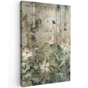 MuchoWow OBRAZ NA PLÁTNĚ Květiny - listy - abstraktní - moderní 20x30 cm obraz