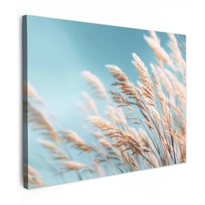 MuchoWow OBRAZ NA PLÁTNĚ Okrasná tráva - Vítr - Světle hnědá 40x30 cm obraz