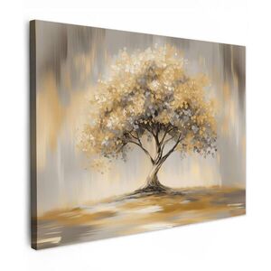 MuchoWow OBRAZ NA PLÁTNĚ Malba - Strom - Abstraktní - Listy 40x30 cm obraz