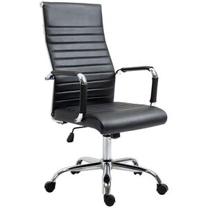 SHOPENTRA MANAŽERSKÁ židle, černá, umělá kůže, houpací funkce, ergonomická obraz