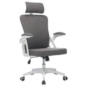 SHOPENTRA ERGONOMICKÉ otočné židle s bederní opěrkou ze síťoviny a opěrkou hlavy, černé obraz