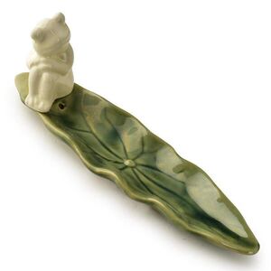 Mondex KADIDELNÍ STOJÁNEK, keramika, zelená, 20 x 5, 5 x 7, 5 cm obraz