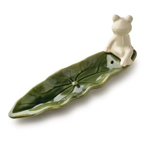Mondex POKLÁDKA NA KADIDLO, keramika, zelená, 20 x 5, 5 x 7, 5 cm obraz