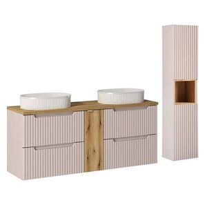Petits-meubles KOUPELNOVÝ NÁBYTEK 140.4cm Riva 2er-Set Kašmír obraz