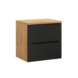 Petits-meubles SKŘÍŇKA POD UMYVADLO 60cm Elora Černá a dřevěná obraz