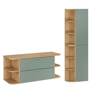 Petits-meubles KOUPELNOVÝ NÁBYTEK 120.4cm Oria 2er-Set Zelená obraz