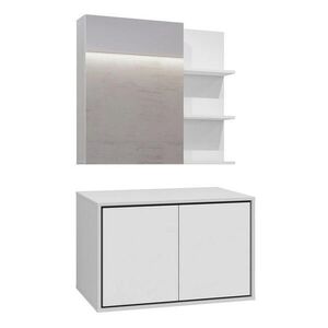 Petits-meubles KOUPELNOVÝ NÁBYTEK 78cm Sophéa 2er-Set Bílá obraz