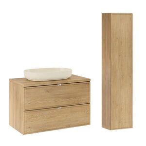 Petits-meubles KOUPELNOVÝ NÁBYTEK 80cm Elias 2er-Set Dřevo obraz