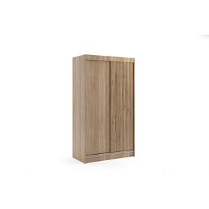ALTDECOR ŠATNÍ SKŘÍŇ VILAN s lamelami – 120 cm – Sonoma dub | barvy dubu obraz