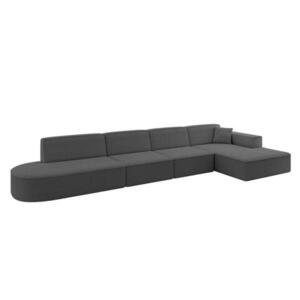 ALTDECOR ROHOVÁ SEDACÍ SOUPRAVA s otomanem vpravo IREA-L3-v4 – 412 x 165 x 77 cm šedá obraz
