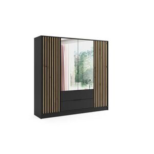ALTDECOR ŠATNÍ SKŘÍŇ NERA – 200 cm – černá | dub artisan obraz