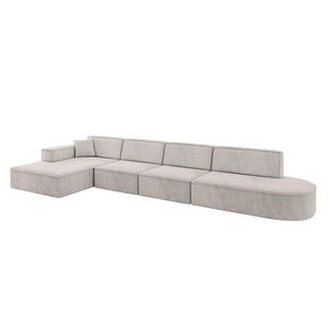 ALTDECOR ROHOVÁ SEDACÍ SOUPRAVA s otomanem vlevo IREA-L3-v4 – 413 x 171 x 79 cm světle hnědá obraz