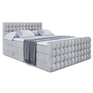 ALTDECOR POSTEL boxspring VIONE-Z KING – 160 x 200 – H3/H4 – světle šedá obraz