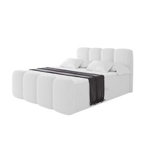 ALTDECOR AMERICKÁ postel s matrací H4 a lamelovým roštem – NINA-Z – 160 × 200 cm – bílá obraz