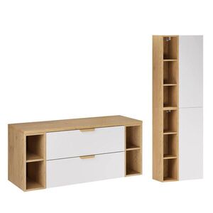 Petits-meubles KOUPELNOVÝ NÁBYTEK 120.6cm Oria 2er-Set Bílá obraz