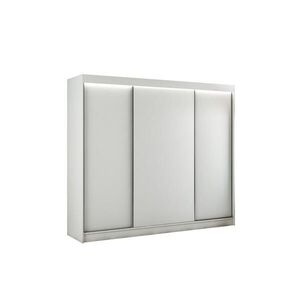 ALTDECOR ŠATNÍ SKŘÍŇ BERGO s LED – 250 cm – bílá obraz