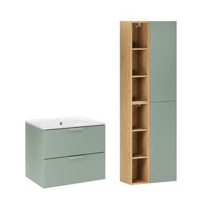 Petits-meubles KOUPELNOVÝ NÁBYTEK 61cm Oria 2er-Set Zelená obraz