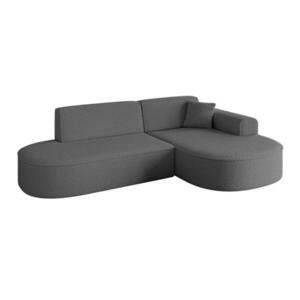 ALTDECOR ROHOVÁ SEDACÍ SOUPRAVA s otomanem vpravo MARI-L1 – 243 x 171 x 79 cm, šedá buklé obraz
