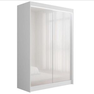 ALTDECOR ŠATNÍ SKŘÍŇ PEKA s LED – 150 cm – bílá obraz