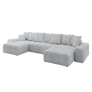 ALTDECOR SEDACÍ SOUPRAVA ENIL-U 401 x 189 x 68 šedá manšestr obraz