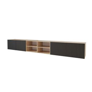 ALTDECOR NÍZKÁ komoda KITO-W 3x100x40x40 cm – Artisan / černá obraz