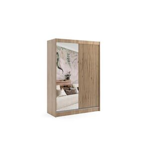 ALTDECOR ŠATNÍ SKŘÍŇ VILAN s zrcadlem – 120 cm – Sonoma dub | barvy dubu obraz