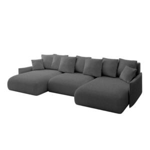 ALTDECOR SEDACÍ SOUPRAVA s funkcí lůžka a úložným prostorem pod lůžkem ONESK-U-v1 317x177x72 šedá buklé obraz