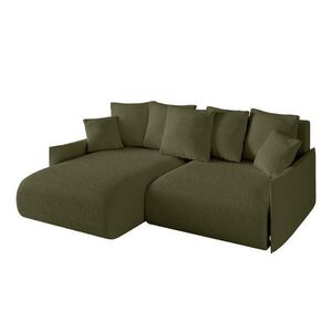 ALTDECOR ROHOVÁ SEDACÍ SOUPRAVA s otomanem vlevo ONESK-L -v1 216x177x72 zelená buklé obraz