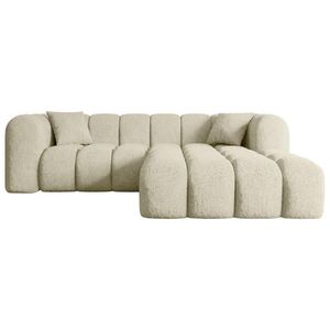 ALTDECOR ROHOVÁ SEDACÍ SOUPRAVA s otomanem vpravo OLEA-L1 – 231 × 173 × 74 cm, béžová obraz