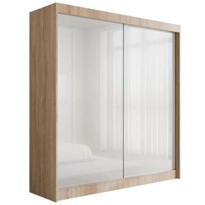 ALTDECOR ŠATNÍ SKŘÍŇ PEKA – 200 cm – Sonoma dub | bílá obraz