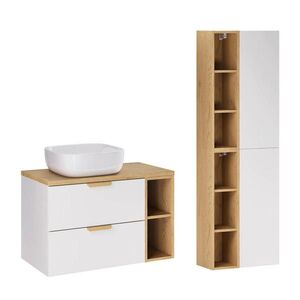 Petits-meubles KOUPELNOVÝ NÁBYTEK 80.6cm Oria 2er-Set Bílá obraz