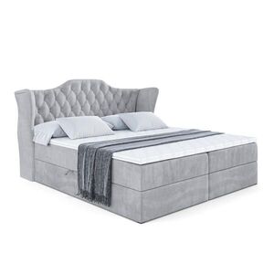 ALTDECOR AMERICKÁ postel s matrací H4 a roštem – VILA – 140 × 200 cm – H4 – světle šedá obraz