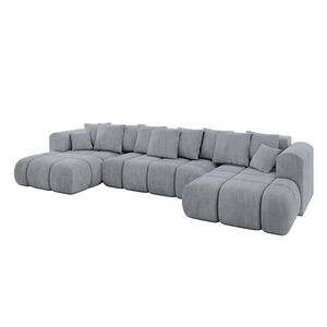 ALTDECOR SEDACÍ SOUPRAVA CLOUD-U-v1 405 x 185 x 90 světle šedý velur obraz