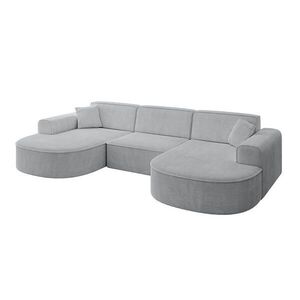 ALTDECOR SEDACÍ SOUPRAVA MARI-U1 – 303x171x79 cm šedý manšestr obraz