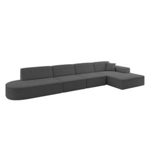 ALTDECOR ROHOVÁ SEDACÍ SOUPRAVA s otomanem vpravo IREA-L3-v3 – 412 × 165 × 77 cm šedá obraz