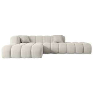 ALTDECOR ROHOVÁ SEDACÍ SOUPRAVA s otomanem vlevo OLEA-L2 - 289x176x71 cm krémová obraz