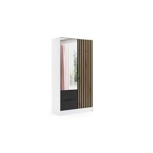 ALTDECOR ŠATNÍ SKŘÍŇ NERA – 120 cm – bílá|černá|dub artisan obraz