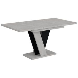 ALTDECOR VÝSUVNÝ jídelní stůl 120–160 × 90 × 75 cm – vzhled betonu K350/černá – INEY obraz