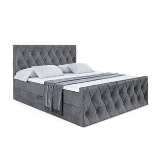 ALTDECOR AMERICKÁ postel AMAY-Z – 140 × 200 cm – H4 – tmavě šedá obraz