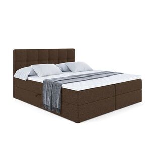 ALTDECOR AMERICKÁ postel s matrací H4 a lamelovým roštem – MARCE – 140x200 – H4 – hnědá obraz