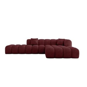ALTDECOR ROHOVÁ SEDACÍ SOUPRAVA s otomanem vpravo OLEA-L2 – 289 × 176 × 71 cm, bordó obraz