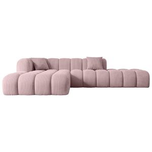 ALTDECOR ROHOVÁ SEDACÍ SOUPRAVA s otomanem vlevo OLEA-L2 – 289 × 176 × 71 cm, růžová obraz